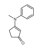 (N-methyl anilino)-3-cyclopentene-2-one Structure