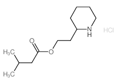 2-(2-Piperidinyl)ethyl 3-methylbutanoate hydrochloride Structure