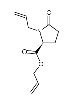 (S)-allyl 1-allyl-5-oxopyrrolidine-2-carboxylate结构式