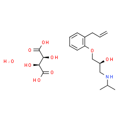 (-)-1-(o-Allylphenoxy)-3-(isopropylamino)-2-propanol structure