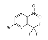 6-Bromo-3-nitro-2-(trifluoromethyl)pyridine结构式