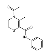 4-acetyl-5,6-dihydro-3-methyl-N-phenyl-1,4-thiazine-2-carboxamide Structure