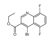 4-Bromo-5,8-difluoroquinoline-3-carboxylic acid ethyl ester Structure