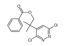 [2-(3,6-dichloropyridazin-4-yl)-2-methylpropyl] benzoate结构式