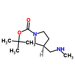 (S)-Tert-Butyl3-((methylamino)methyl)pyrrolidine-1-carboxylate Structure