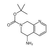 tert-butyl 5-amino-5,6-dihydro-1,7-naphthyridine-7(8H)-carboxylate结构式