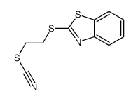 2-(1,3-benzothiazol-2-ylsulfanyl)ethyl thiocyanate Structure
