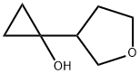 1-(oxolan-3-yl)cyclopropan-1-ol结构式