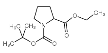 boc-dl-proline ethyl ester Structure