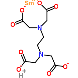 Samarium(3+) hydrogen 2,2',2'',2'''-(1,2-ethanediyldinitrilo)tetraacetate (1:1:1) Structure