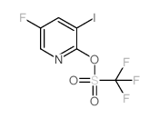 5-氟-3-碘吡啶-2-基三氟甲磺酸盐结构式