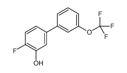 2-fluoro-5-[3-(trifluoromethoxy)phenyl]phenol结构式