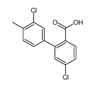 4-chloro-2-(3-chloro-4-methylphenyl)benzoic acid Structure