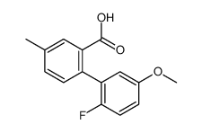 2-(2-fluoro-5-methoxyphenyl)-5-methylbenzoic acid Structure