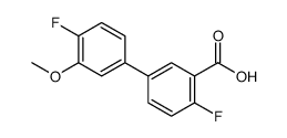 2-fluoro-5-(4-fluoro-3-methoxyphenyl)benzoic acid Structure