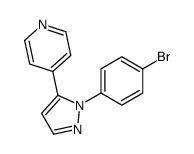 4-(1-(4-BROMOPHENYL)-1H-PYRAZOL-5-YL)PYRIDINE结构式