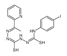 1-(4-iodophenyl)-3-[[(E)-1-pyridin-2-ylethylideneamino]carbamothioylamino]thiourea Structure