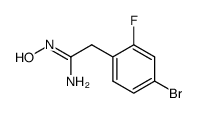 benzeneethanimidamide,4-bromo-2-fluoro-n-hydroxy structure