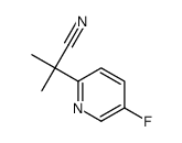 2-(5-fluoropyridin-2-yl)-2-methylpropanenitrile Structure