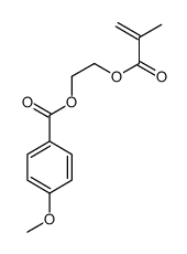 2-(2-methylprop-2-enoyloxy)ethyl 4-methoxybenzoate结构式