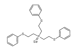 tris(2-phenylthioethyl)phosphine selenide结构式