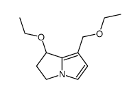 1H-Pyrrolizine,1-ethoxy-7-(ethoxymethyl)-2,3-dihydro-(9CI) Structure