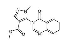 methyl 1-methyl-5-(4-oxoquinazolin-3-yl)pyrazole-4-carboxylate Structure