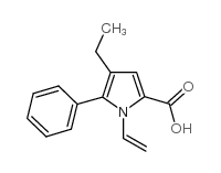 4-ETHYL-5-PHENYL-1-VINYL-1H-PYRROLE-2-CARBOXYLIC ACID structure