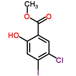 Methyl 5-chloro-2-hydroxy-4-iodobenzoate Structure