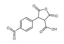 tetrahydro-4-(4-nitrophenyl)-2,5-dioxofuran-3-carboxylic acid Structure