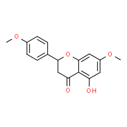 5-Hydroxy-2,3-dihydro-7-methoxy-2-(4-methoxyphenyl)-4H-1-benzopyran-4-one Structure