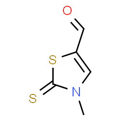 5-Thiazolecarboxaldehyde, 2,3-dihydro-3-methyl-2-thioxo- (9CI)结构式
