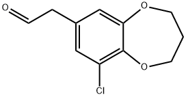 2H-1,5-Benzodioxepin-7-acetaldehyde, 9-chloro-3,4-dihydro-结构式