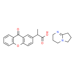 2-(9-Oxoxanthen-2-yl)propionic Acid 1,5-Diazabicyclo[4.3.0]non-5-ene Salt Structure