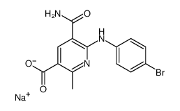 sodium,6-(4-bromoanilino)-5-carbamoyl-2-methylpyridine-3-carboxylate Structure