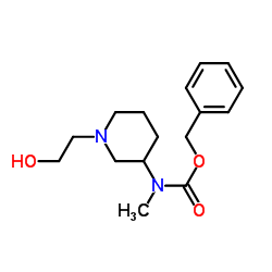 Benzyl [1-(2-hydroxyethyl)-3-piperidinyl]methylcarbamate结构式