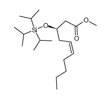 Methyl (3R,5Z)-3-(Triisopropylsiloxy)dec-5-enoate结构式