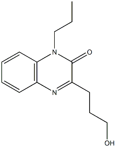 2(1H)-Quinoxalinone, 3-(3-hydroxypropyl)-1-propyl- Structure