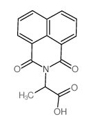 2-(1,3-Dioxo-1H,H-benzo[de]isoquinolin-2-yl)-propionic acid Structure