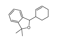 1,3-Dihydro-1,1-dimethyl-3-phenylisobenzofuran结构式