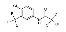 2,2,2-trichloro-N-(4-chloro-3-(trifluoromethyl)phenyl)acetamide Structure