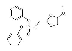 (5-methoxyoxolan-2-yl)methyl diphenyl phosphate Structure