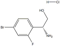 (2R)-2-AMINO-2-(4-BROMO-2-FLUOROPHENYL)ETHAN-1-OL HYDROCHLORIDE Structure