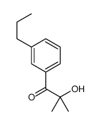 2-hydroxy-2-methyl-1-(3-propylphenyl)propan-1-one Structure