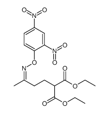diethyl 2-(3-(2,4-dinitrophenoxyimino)butyl)malonate Structure