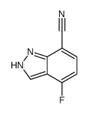 4-氟-1H-吲唑-7-甲腈结构式