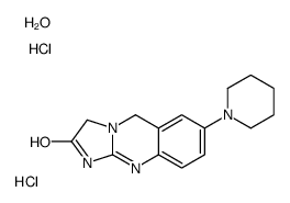 7-piperidin-1-yl-5,10-dihydro-3H-imidazo[2,1-b]quinazolin-2-one,hydrate,dihydrochloride结构式