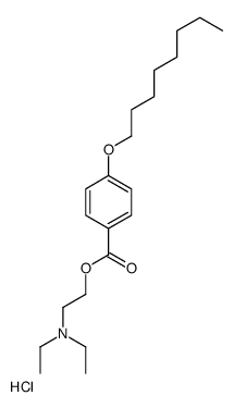 diethyl-[2-(4-octoxybenzoyl)oxyethyl]azanium,chloride Structure