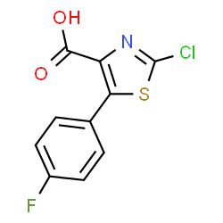 2-Chloro-5-(4-fluorophenyl)thiazole-4-carboxylic acid structure