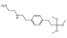 N'-[2-[4-(2-trimethoxysilylethyl)phenyl]ethyl]ethane-1,2-diamine Structure